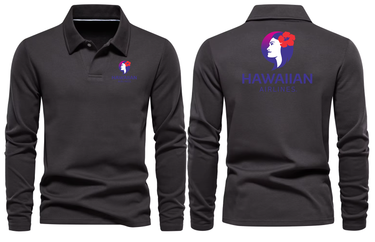 AIR HAWAIIAN AIRLINES LONG SLEEVE POLO